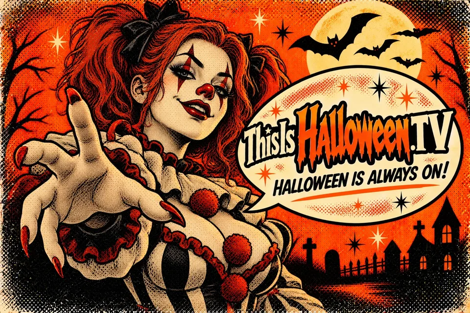 Spooky anime Halloween illustration